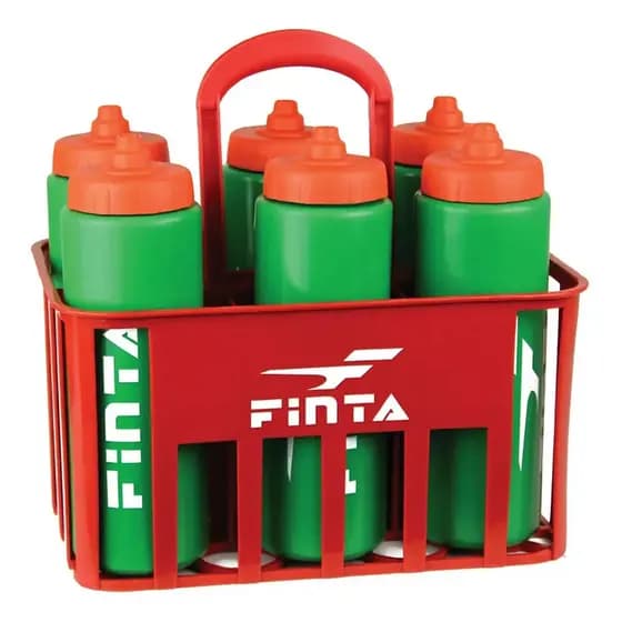Cesta Porta Garrafa 6 Garrafas Finta Esporte Futebol Treino Verde