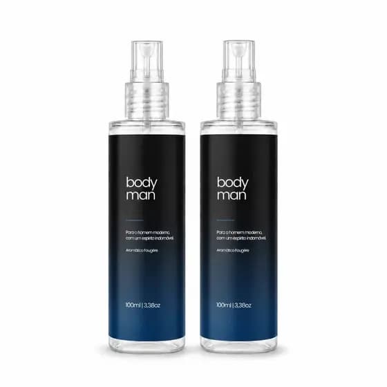 Body Splash Masculino 100ML Body Man - Perfume Amadeirado