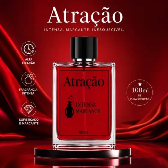 Perfume Masculino 100ml - Atracionee Men com Feromônios Ativados Perfume Sedutor