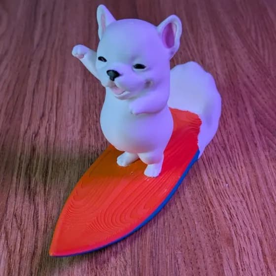 Pibble Cachorro Relaxando no Surf Brainrot Meme Engraçado TikTok Presente Meme