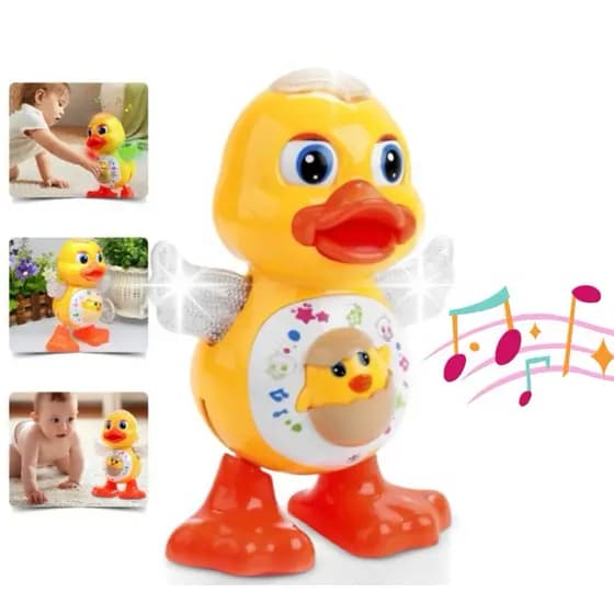 Brinquedo Pato Dançante Musical Dança Anda Mexe com Luz E Som