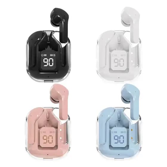 Fone De Ouvido Bluetooth 5.0 Com Microfone Estéreo Hi-Fi Cancelamento De Ruído E Capa De Carregador De 300mAh