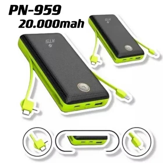 Carregador Portátil Bateria Power Bank 20000mah Duas entradas de carregamento PN-959