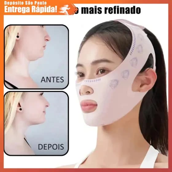 Máscara VFace Lifting Reafirmante Dia Noite 50g - Antirrugas, Reduz Papada, Mandíbula Skincare Premium