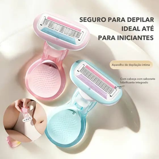 Mini Depiladora Feminina Gillette Venus 3 Lâminas - Pele Sensível, Pernas, Área Íntima, Viagem Compacta