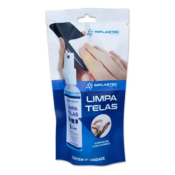 Kit Clean Limpa Telas Implastec 60ml - 7304