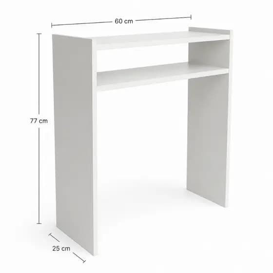 Mesa Para Manicure Prática com Prateleira Para Estufa 60cm Para Salão de Cabeleireiro