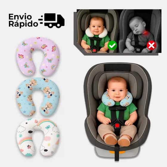 Almofada de pescoço travesseiro viagem Bebê criança infantil diversos modelo