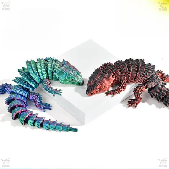 3d ImpressãO Modelo De Lagarto Grande Realista Com ArticulaçõEs MóVeis Figurinha De Animal EstimaçãO animais realistas