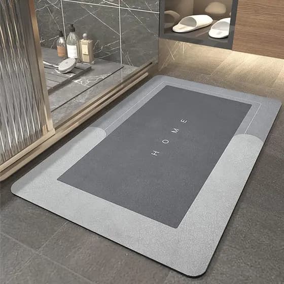 Kit Tapete Mágico Ultra Absorvente P Banheiro Antiaderente Liso Cor Cores Aleatórias