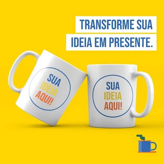 Caneca Personalizada Xícara Com Foto Sua Arte Seu Tema Aniversários Presentes Festa “Sua Ideia Aqui”