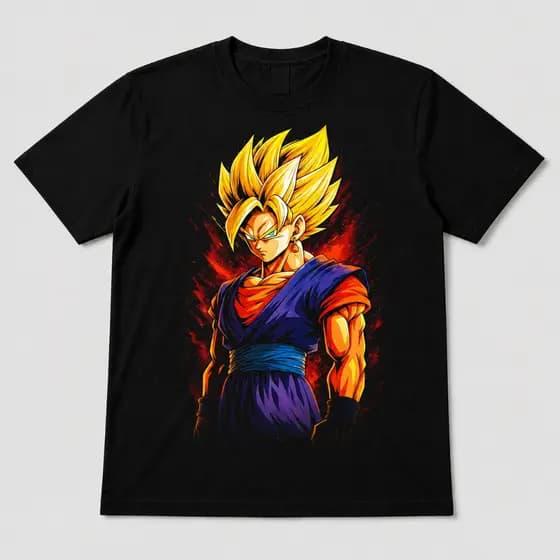 Camiseta Dragon Ball Gohan SSJ Unissex Premium 100% Algodão