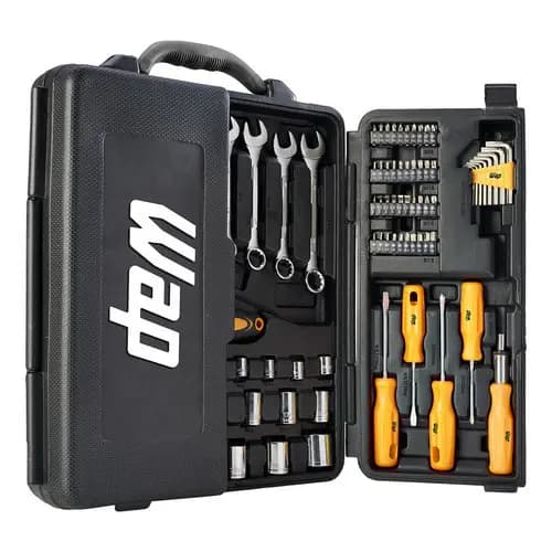WAP Kit De Ferramentas WAP WF M110 Em Aço Cromo Vanádio 110 Peças, Maleta Armazenamento Acessórios