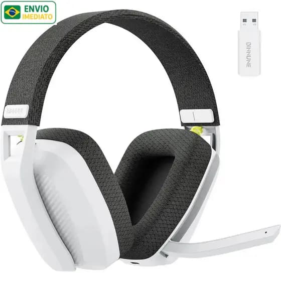 ORIGINAL Headset Gamer BINNUNE BW06 Sem Fio Bluetooth 2.4GHz PS5 PS4 PC Com Microfone Profissional