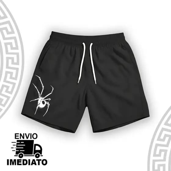 Bermuda Treino Short Tectel Style ''ARANHA SPIDER'' Academia 2026 Confortavel Envio Imediato - 837