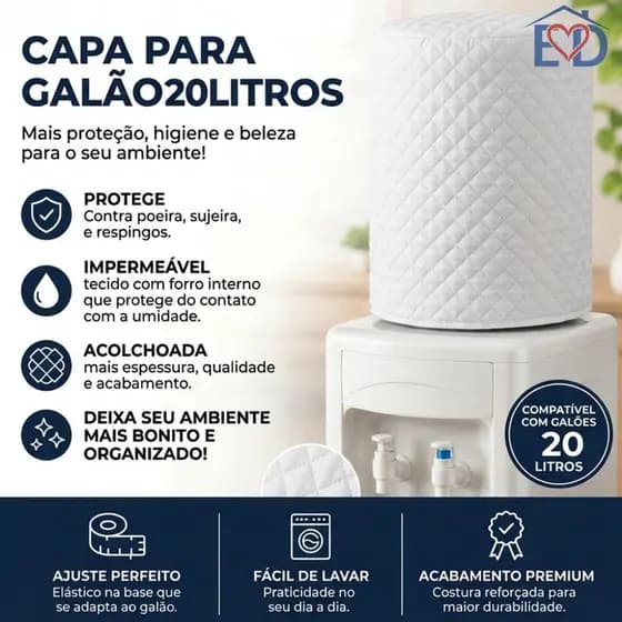 Capa Para Galão De Água 20 Litros /Capa Protetora Para Galão De Água 20 Litros