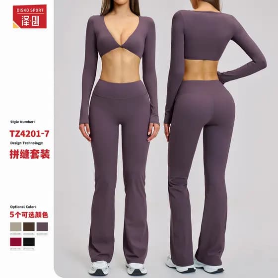 Sanded Micro La yoga terno esportes correndo terno de Fitness Halter pescoço bela volta roupas yoga 4201
