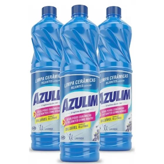 Limpa Ceramicas, Azulejos e Rejuntes Azulim Lavanda 1L