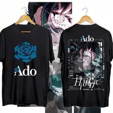 Camiseta Unissex Oversized Plus Size Feminina Masculina Unissex Básica ADO Hibana World Tour Algodão Premium Streetwea