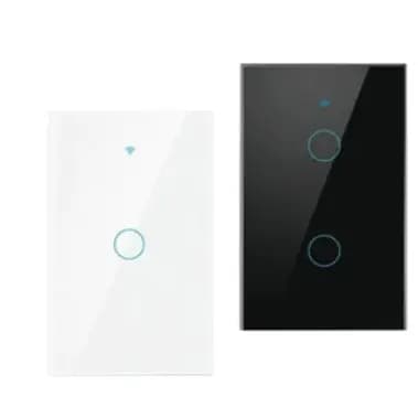 Interruptor Inteligente Wi-fi Nova tuya Touch Switch 1/2/3/4 Botões branco/preto