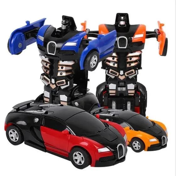 Transformando brinquedo de carro robô