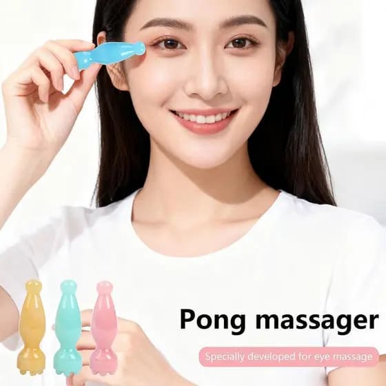 Ferramenta de Massagem Facial Decorativa Macia, Massageador em Forma de Bastão Gua Sha de Resina