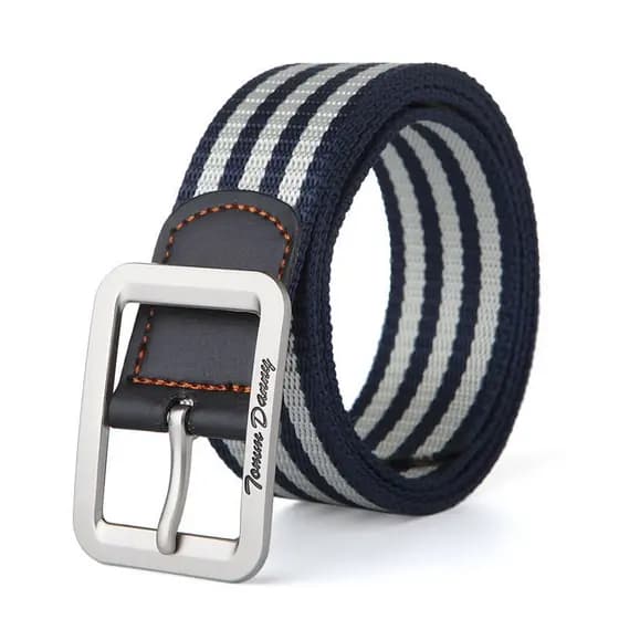 Cinto de Lona Masculino, Cinto Destacável, Tamanho Grande para Jeans
