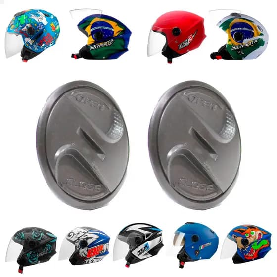 Botões Fixador Reparo Trava Viseira Capacete Pro Tork New Atomic e New Liberty 3 ENVIO IMEDIATO