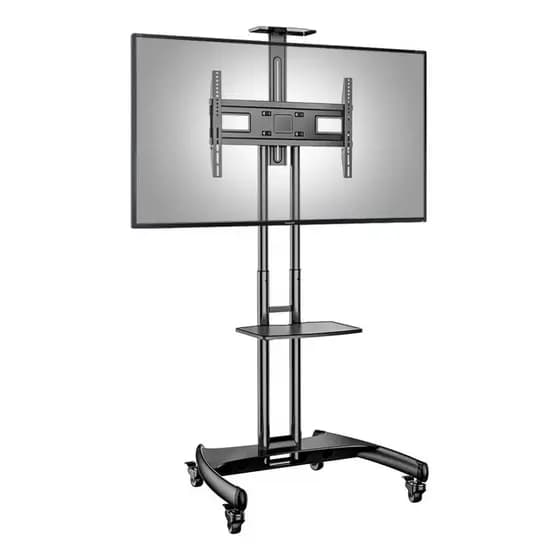 Suporte Pedestal Tv Móvel 32 A 75 Polegadas C/ Rodízio Novo