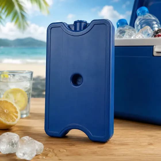 Placa Gelo Reutilizável 400ml Acumulador Frio Cooler Caixa Térmica Conserva Bebidas Alimentos Por Mais Tempo