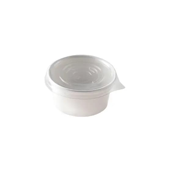 Pote de Papel 280ml White + Tampa Plástica - PCT 50un