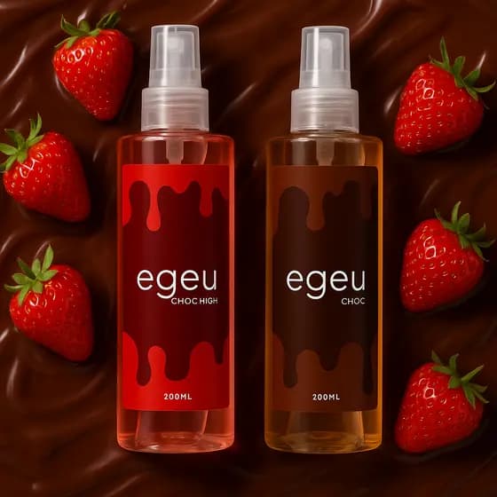 Dupla de Body splash feminino corporal pos banho egeu choc e choc high 200ml - Cheirinho de chocolate
