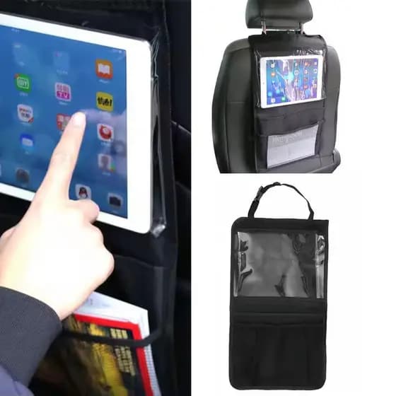 Organizador de Carro para Bebê e Criança – Porta Tablet e Acessórios para Encosto Automotivo