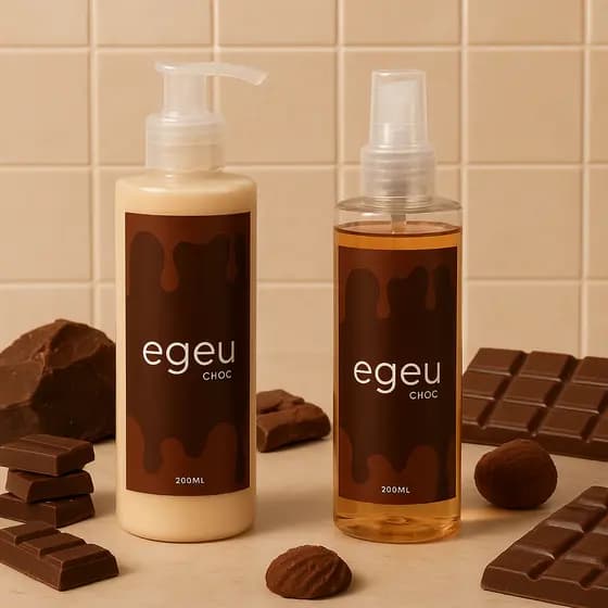 Kit Body Splash e Creme Corporal Chocolate 200ml – Hidratação e Perfume