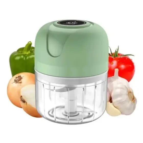 Mini Processador Triturador Elétrico 3 Lâminas – Recarregável USB (250ml)