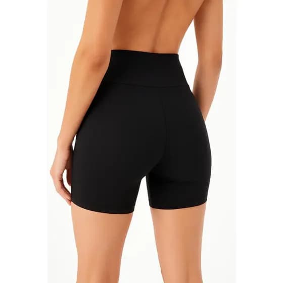 Short Sob Vestido Segunda Pele Romantic Cós Alto Compressão Abdomem Promoção Conforto Dia a Dia Casual