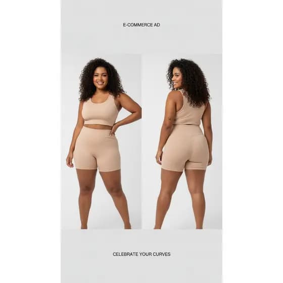Calca Anagua Short Sob Vestido Segunda Pele Cós Alto Conforto Dia a Dia Liso Feminino Modeladora