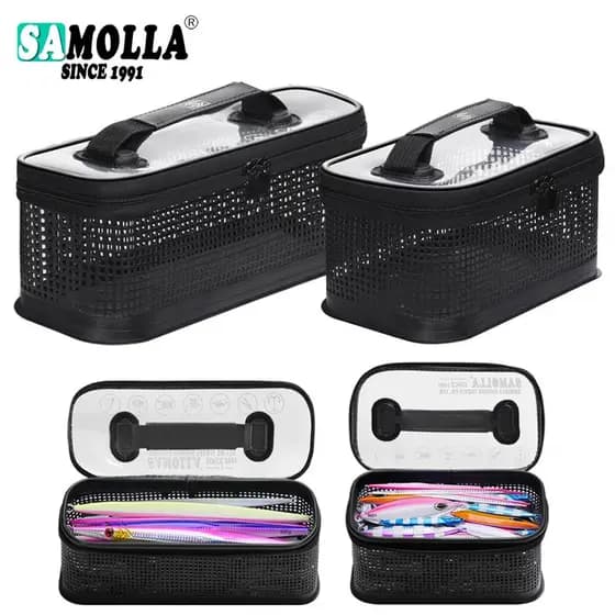 Caixa de Pesca Reforçada para Jigging, Bolsa para Iscas de Jigging, Caixas Impermeáveis para Equipamentos de Pesca, Esto