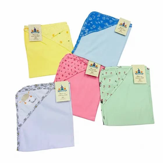 Toalha de Banho para Bebê com Capuz – Macia, Absorvente e Antialérgica | Ideal para Recém-Nascido 60x50