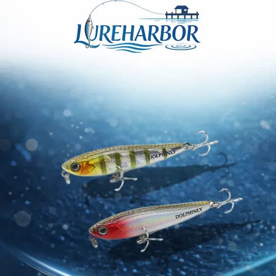 LUREHARBOR Isca Simulação Isca Falsa Micro-Object Lápis Flutuante Palavra Cão 3.2g/5.5cm