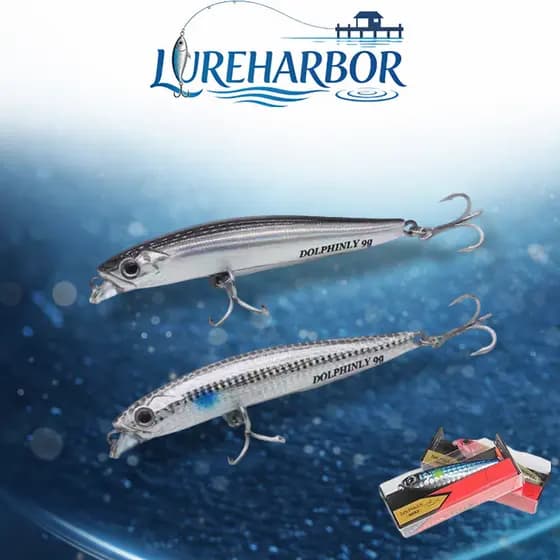 LUREHARBOR Long Shot Lápis Submerso Minnow Isca 9g/14g Conjunto Único/5pcs