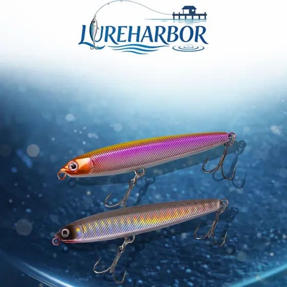 LUREHARBOR 10/14/18g Ghost Lifting Lápis Submerso Isca Afundando Lento Tremendo Afundando