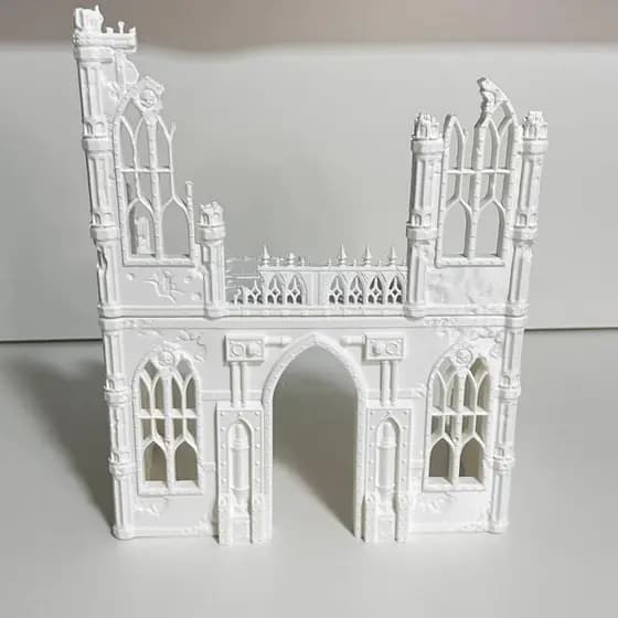 Castelo em Ruínas para RPG Cenário Maquete Diorama