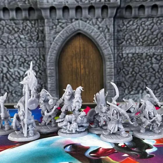 Kit c/11 Goblins Carrascos de Resina para Dungeons an Dragons RPG D&D Minatura