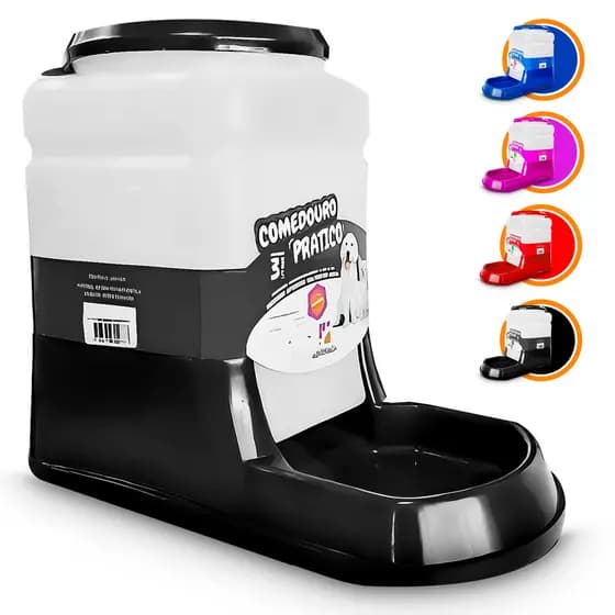 Comedouro Automatico Cachorros Gatos Prático 3Litros