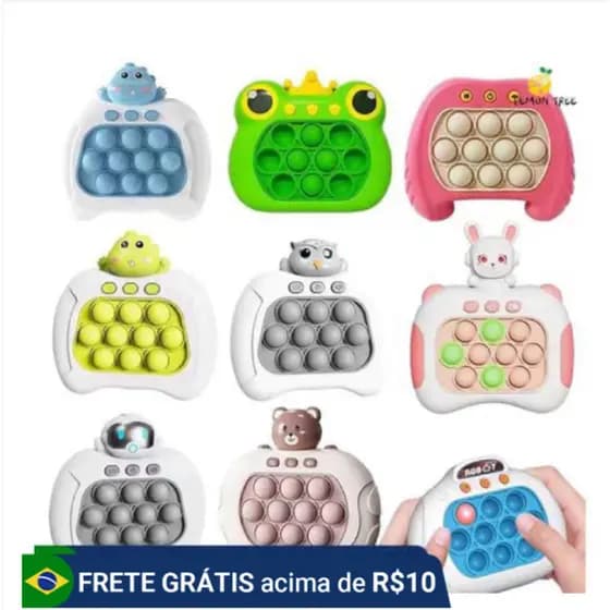 kit 10/20/30 Brinquedo Anti-Stress Pop It Eletronico Brinquedo Bolhas De Empurrar Rápido Para Crianças e Adultos