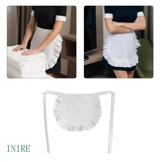 IRE Garçonete Maid Cosplay Cintura Avental Meio Traje Aventais Cozinha Para
