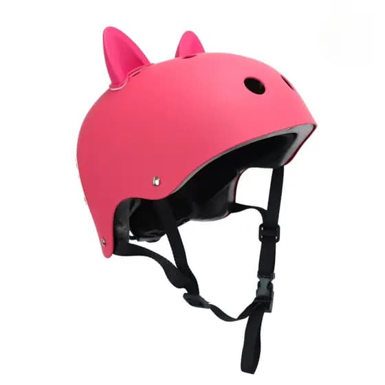 CAPACETE INFANTIL/ADULTO COM ORELHAS DE GATO MENINA ORIGINAL BICICLETA, PATINS , SKATE PROTEÇÃO