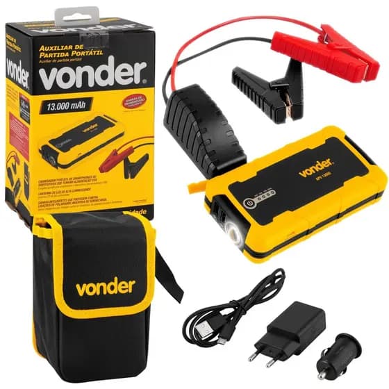 Auxiliar De Partida Automotivo 12v Portátil APV13000 Bivolt - Vonder