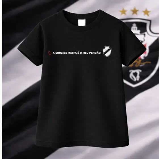 Camiseta Infantil Futebol Toricda Vascaina Time Bola Menino Escola Uniforme 100% Algodão Confortável
